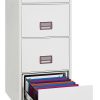 Phoenix World Class Vertical Fire File FS2254E 4 Drawer Filing Cabinet with Electronic Lock 3