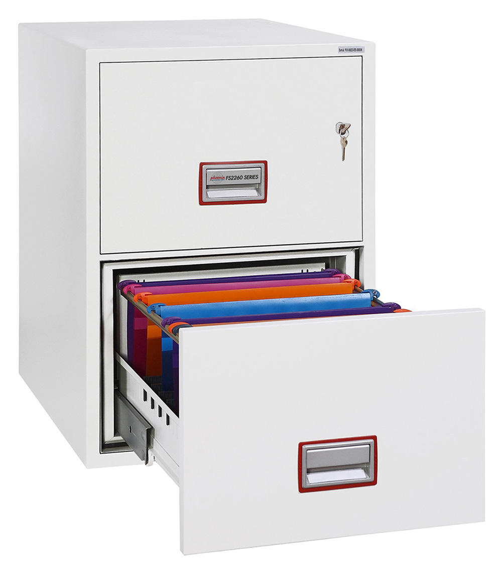 Phoenix World Class Vertical Fire File Fs2262k 2 Drawer Filing