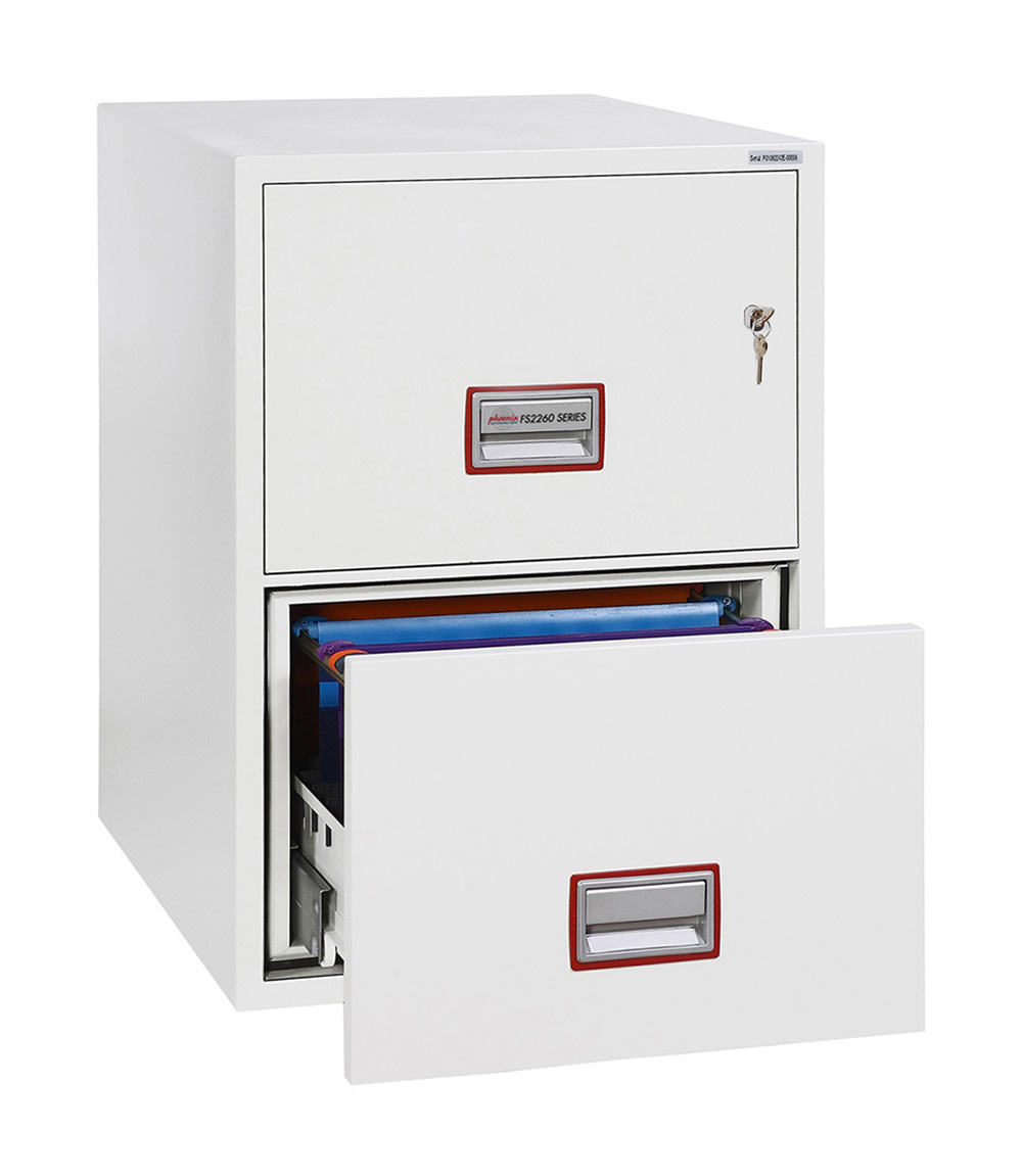 Phoenix World Class Vertical Fire File Fs2262k 2 Drawer Filing