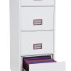 Phoenix World Class Vertical Fire File FS2264E 4 Drawer Filing Cabinet with Electronic Lock 1
