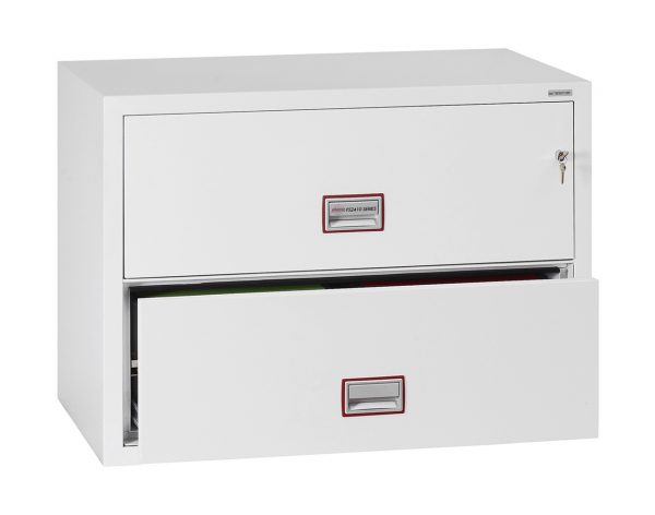 Phoenix World Class Lateral Fire File FS2412K 2 Drawer Filing Cabinet with Key Lock