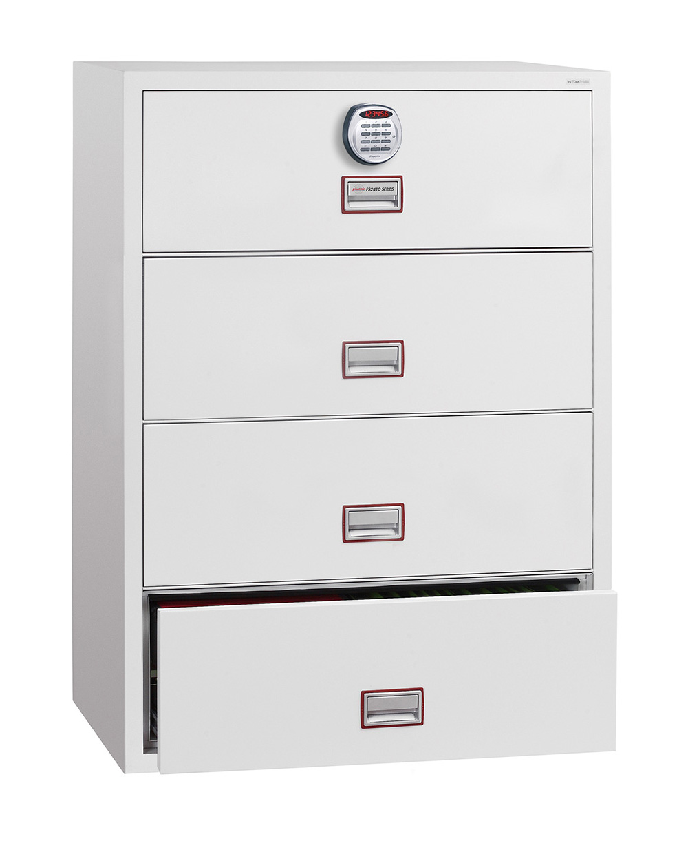 Phoenix World Class Lateral Fire File Fs2414e 4 Drawer Filing