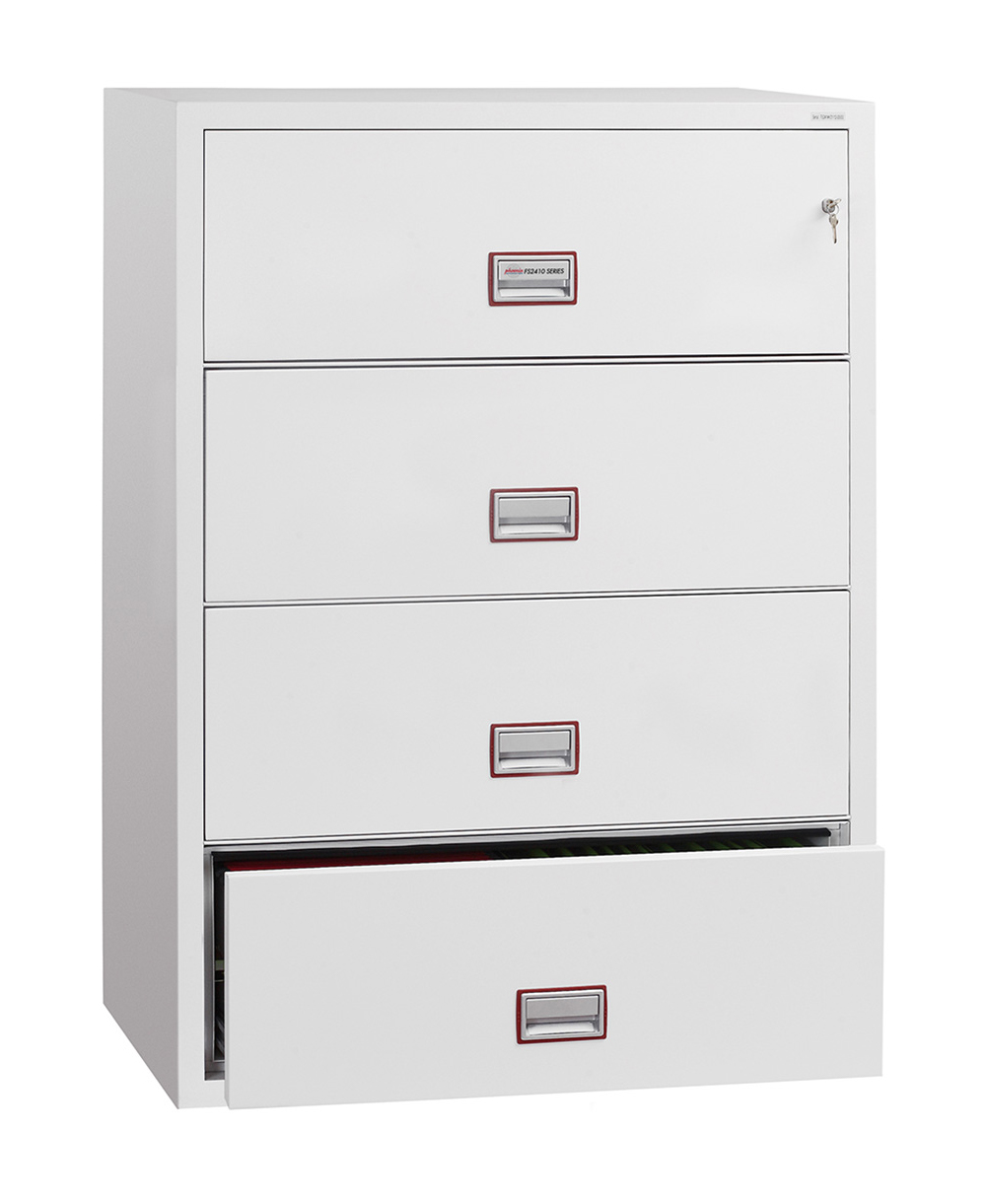 Phoenix World Class Lateral Fire File Fs2414k 4 Drawer Filing