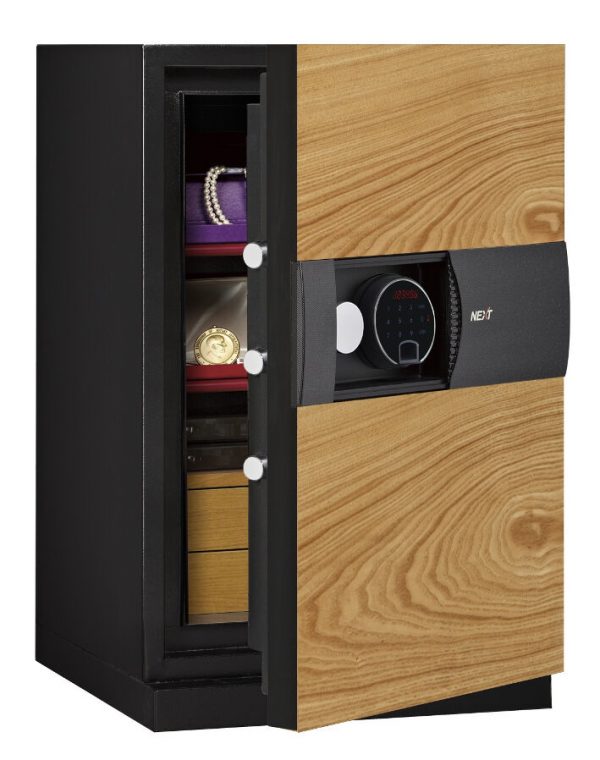 Phoenix Next LS7002FO Luxury Safe Size 2 in Oak with Fingerprint Lock