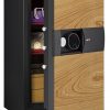 Phoenix Next LS7003FO Luxury Safe Size 3 in Oak with Fingerprint Lock 0