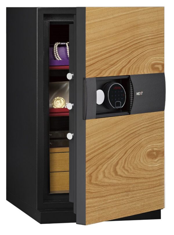 Phoenix Next LS7003FO Luxury Safe Size 3 in Oak with Fingerprint Lock