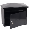 Phoenix Libro Front Loading Letter Box MB0115KB in Black with Key Lock 1