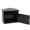 Phoenix Libro Front Loading Letter Box MB0115KB in Black with Key Lock 2