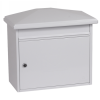 Phoenix Libro Front Loading Letter Box MB0115KW in White with Key Lock 0