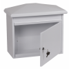 Phoenix Libro Front Loading Letter Box MB0115KW in White with Key Lock 1