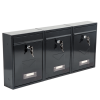 Phoenix Letra Front Loading Letter Box MB0116KB in Black with Key Lock 3