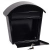 Phoenix Clasico Front Loading Letter Box MB0117KB in Black with Key Lock 2
