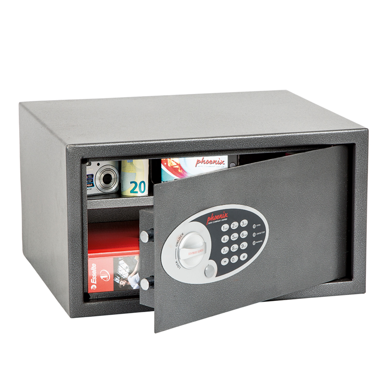 Phoenix Vela Home & Office SS0803E Size 3 Security Safe with Electronic ...