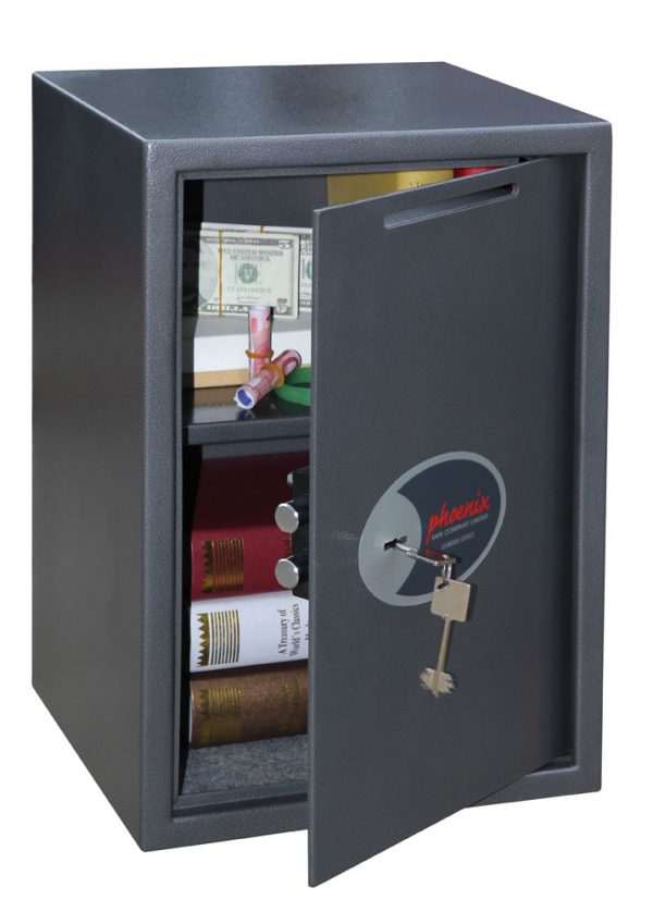 Phoenix Vela Deposit Home & Office SS0804KD Size 4 Security Safe with Key Lock