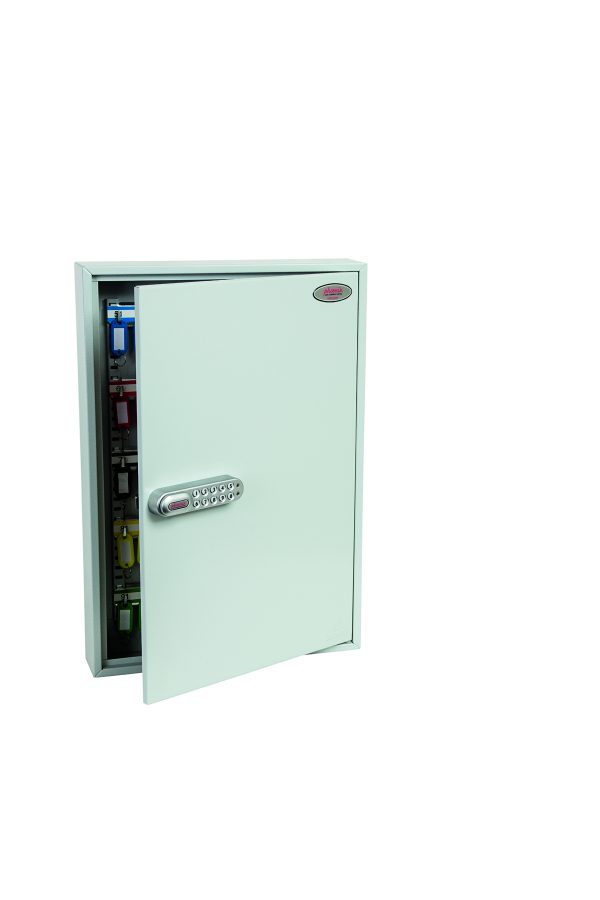 Phoenix Commercial Key Cabinet KC0603S 100 Hook with Electronic Lock & Push Shut Latch.