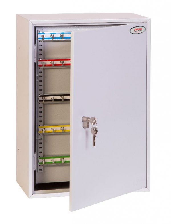 Phoenix Commercial Key Cabinet KC0604P 200 Hook with Euro Cylinder Lock Case