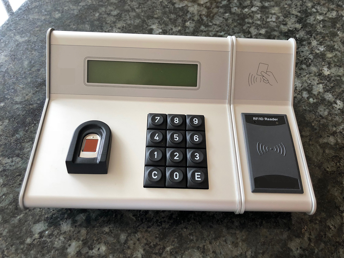 Biometric lock for safe deposit box