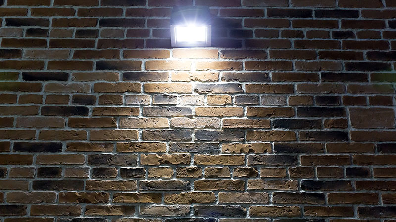 Security Floodlight outside home property