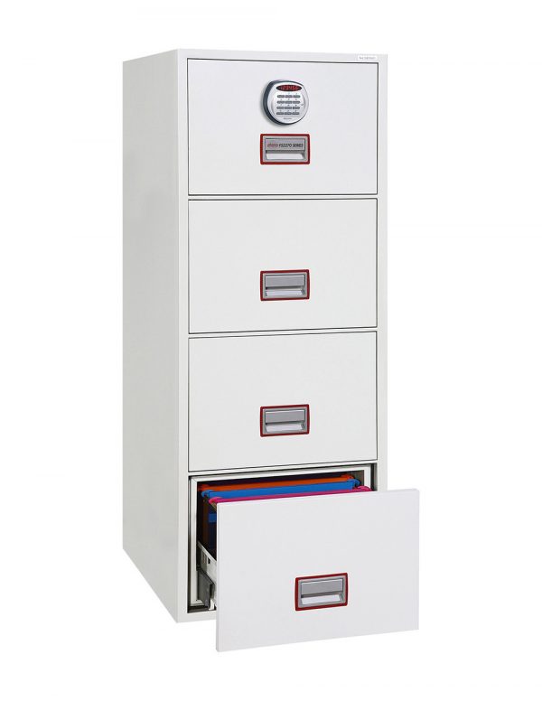 Phoenix World Class Vertical Fire File FS2274E 4 Drawer Filing Cabinet with Electronic Lock