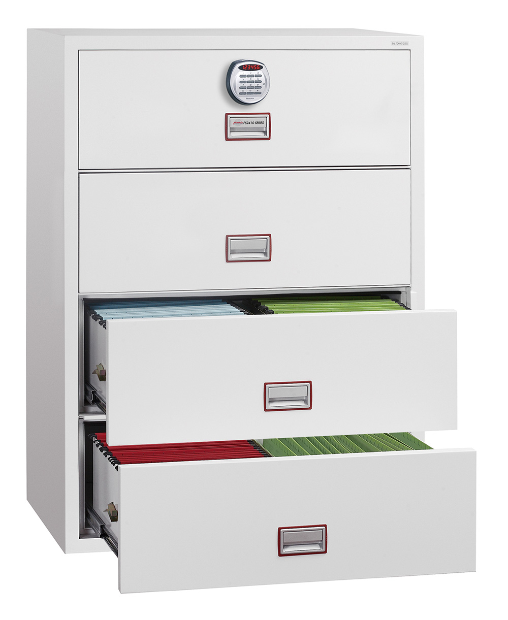 Phoenix World Class Lateral Fire File Fs2414e 4 Drawer Filing