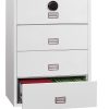 Phoenix World Class Lateral Fire File FS2414F 4 Drawer Filing Cabinet with Fingerprint Lock 2