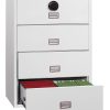 Phoenix World Class Lateral Fire File FS2414F 4 Drawer Filing Cabinet with Fingerprint Lock 4