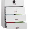 Phoenix World Class Lateral Fire File FS2414F 4 Drawer Filing Cabinet with Fingerprint Lock 8
