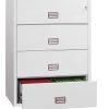 Phoenix World Class Lateral Fire File FS2414K 4 Drawer Filing Cabinet with Key Lock 2