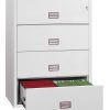 Phoenix World Class Lateral Fire File FS2414K 4 Drawer Filing Cabinet with Key Lock 3