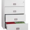 Phoenix World Class Lateral Fire File FS2414K 4 Drawer Filing Cabinet with Key Lock 5