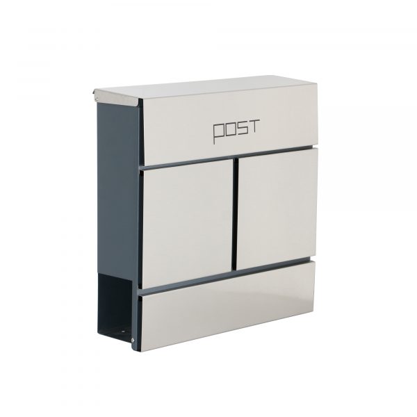 Phoenix Estilo Top Loading Letter Box MB0124KS in Stainless Steel with Key Lock