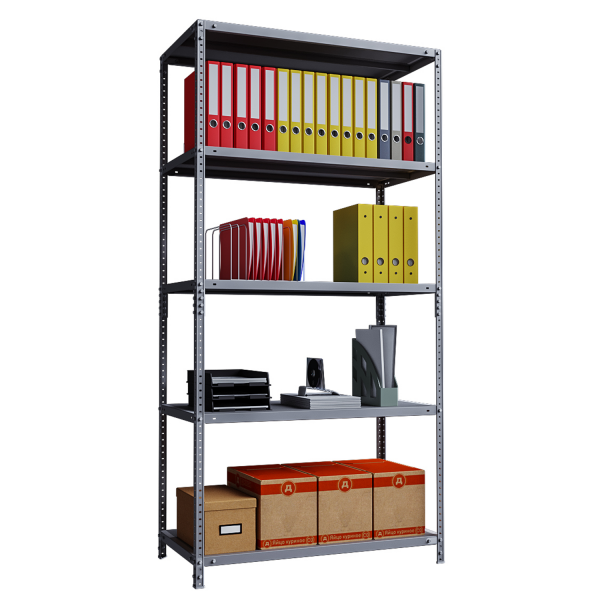 Phoenix AR Series AR2015/5G 5 Shelf Static Shelving Unit in Grey