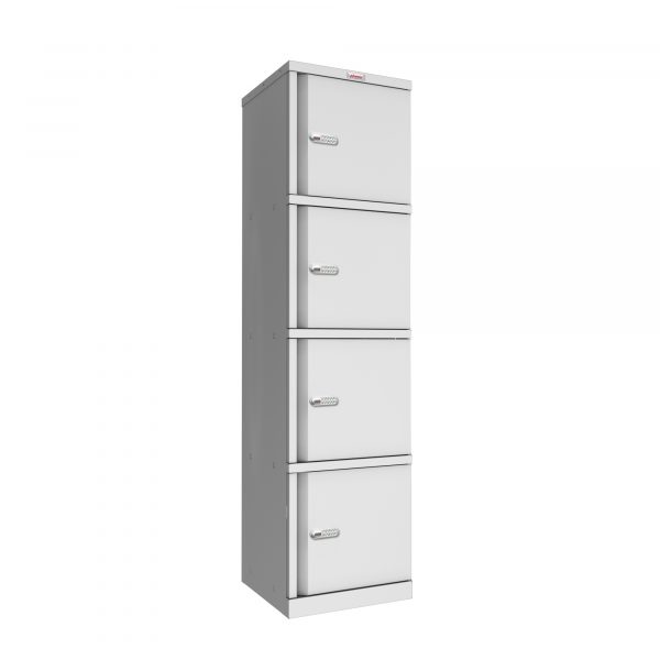 Phoenix SC Series SC1845/4GE 4 Door Stationery Cupboard in Grey with Electronic Lock