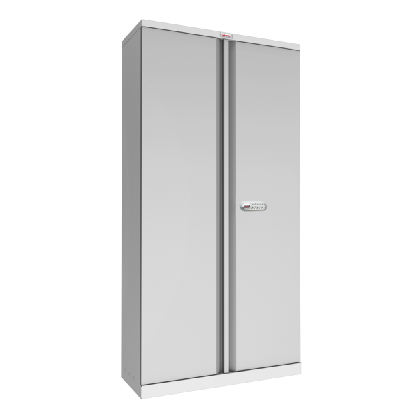 Phoenix SCL Series SCL1891GGE 2 Door 4 Shelf Steel Storage Cupboard in Grey with Electronic Lock