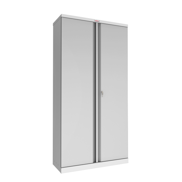 Phoenix SCL Series SCL1891GGK 2 Door 4 Shelf Steel Storage Cupboard in Grey with Key Lock