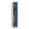 Phoenix PL Series PL1130GBK 1 Column 1 Door Personal Locker Grey Body/Blue Door with Key Lock 1