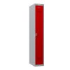Phoenix PL Series PL1130GRE 1 Column 1 Door Personal Locker Grey Body/Red Door with Electronic Lock 1