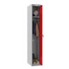 Phoenix PL Series PL1130GRK 1 Column 1 Door Personal Locker Grey Body/Red Door with Key Lock 2