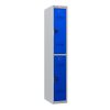 Phoenix PL Series PL1230GBC 1 Column 2 Door Personal Locker Grey Body/Blue Doors with Combination Locks 1