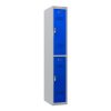 Phoenix PL Series PL1230GBE 1 Column 2 Door Personal Locker Grey Body/Blue Doors with Electronic Locks 1