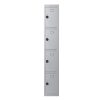 Phoenix PL Series PL1430GGC 1 Column 4 Door Personal locker in Grey with Combination Locks 0