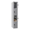 Phoenix PL Series PL1430GGC 1 Column 4 Door Personal locker in Grey with Combination Locks 2