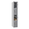 Phoenix PL Series PL1430GGE 1 Column 4 Door Personal locker in Grey with Electronic Locks 2
