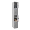Phoenix PL Series PL1430GGK 1 Column 4 Door Personal locker in Grey with Key Locks 2