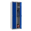 Phoenix PL Series PL2160GBK 2 Column 2 Door Personal Locker Combo Grey Body/Blue Doors with key Locks 2