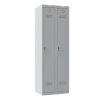 Phoenix PL Series PL2160GGE 2 Column 2 Door Personal Locker Combo in Grey with Electronic Locks 0