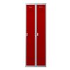 Phoenix PL Series PL2160GRE 2 Column 2 Door Personal Locker Combo Grey Body/Red Doors with Electronic Locks 8