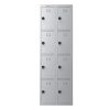 Phoenix PL Series PL2460GGC 2 Column 8 Door Personal Locker Combo in Grey with Combination Locks 2
