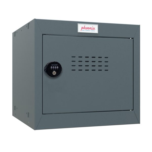 Phoenix CL0344AAC Size 1 Dark Grey Cube Locker with Combination Lock