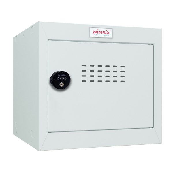 Phoenix CL0344GGC Size 1 Light Grey Cube Locker with Combination Lock